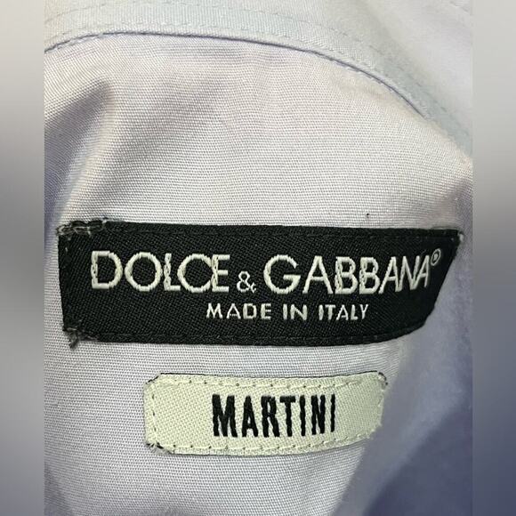 Dolce & Gabbana "Martini" Men's Long Sleeve Dress Shirt US 16 IT 41 - Picture 4 of 4